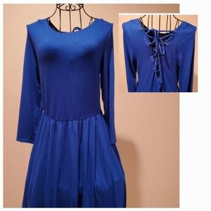 NWT Women's Derek Heart blue dress